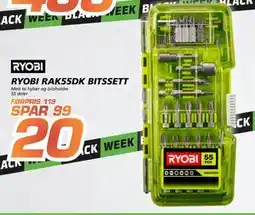 Coop Byggmix RYOBI RAK55DK BITSSETT, NOK 20 tilbud