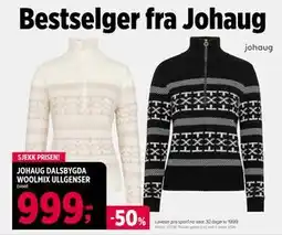 Sport 1 JOHAUG DALSBYGDA WOOLMIX ULLGENSER, NOK 999 tilbud