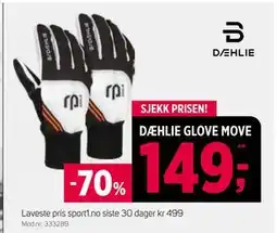 Sport 1 DÆHLIE GLOVE MOVE, NOK 149 tilbud