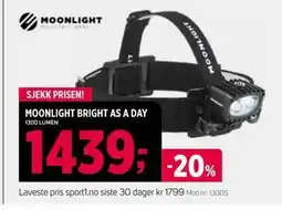 Sport 1 MOONLIGHT BRIGHT AS A DAY, NOK 1439 tilbud