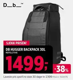 Sport 1 DB HUGGER BACKPACK 30L, NOK 1499 tilbud