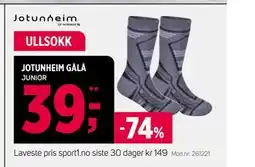 Sport 1 JOTUNHEIM GÅLÅ, NOK 39 tilbud