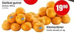 Spar Klementiner, NOK 19.9 tilbud