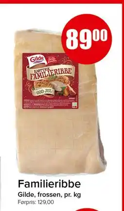 Spar Familieribbe, NOK 89 tilbud