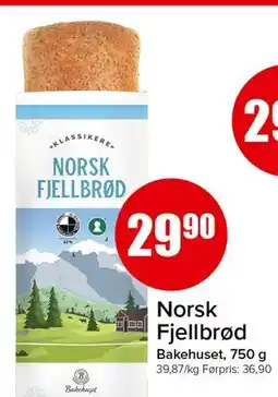 Spar Norsk Fjellbrød, NOK 29.9 tilbud