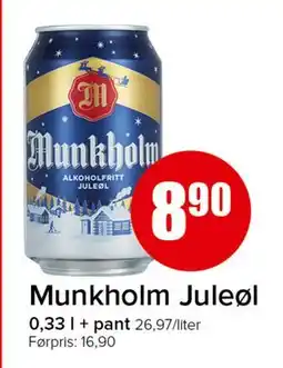 Spar Munkholm Juleøl, NOK 8.9 tilbud