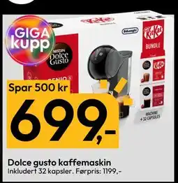 Gigaboks Dolce gusto kaffemaskin, NOK 699 tilbud