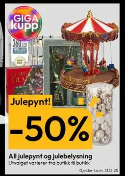 Gigaboks All julepynt og julebelysning tilbud
