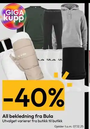 Gigaboks All bekledning fra Bula tilbud