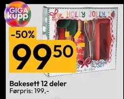 Gigaboks Bakesett 12 deler, NOK 99.5 tilbud