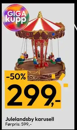Gigaboks Julelandsby karusell, NOK 299 tilbud
