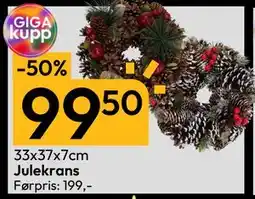 Gigaboks Julekrans, NOK 99.5 tilbud