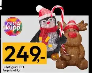 Gigaboks Julefigur LED, NOK 249 tilbud