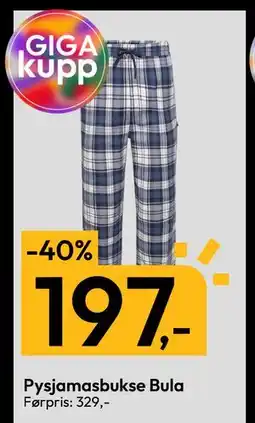 Gigaboks Pysjamasbukse Bula, NOK 197 tilbud