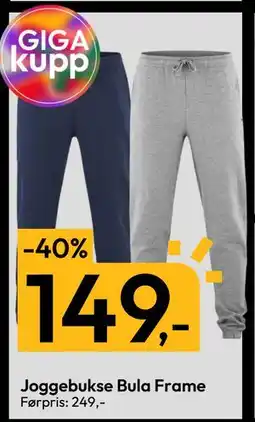 Gigaboks Joggebukse Bula Frame, NOK 149 tilbud