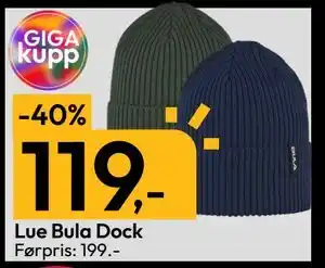 Gigaboks Lue Bula Dock, NOK 119 tilbud