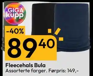 Gigaboks Fleecehals Bula, NOK 89.4 tilbud