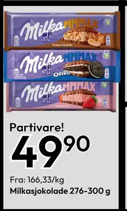 Gigaboks Milkasjokolade 276-300 g, NOK 49.9 tilbud