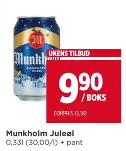 Meny Munkholm Juleøl, NOK 9.9 tilbud