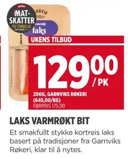 Meny LAKS VARMRØKT BIT, NOK 129 tilbud