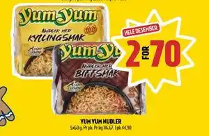 Coop Prix YUM YUM NUDLER, NOK 70 tilbud