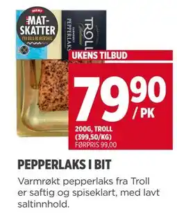 Meny PEPPERLAKS I BIT, NOK 79.9 tilbud