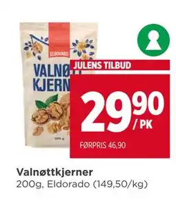 Meny Valnøttkjerner, NOK 29.9 tilbud