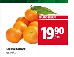 Meny Klementiner, NOK 19.9 tilbud