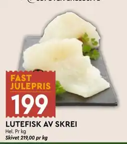 Coop Mega LUTEFISK AV SKREI, NOK 199 tilbud