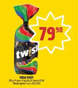 Coop Prix FREIA TWIST, NOK 79.9 tilbud