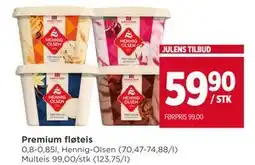 Meny Premium fløteis, NOK 59.9 tilbud