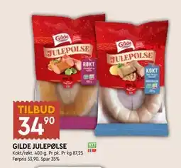 Coop Mega GILDE JULEPØLSE, NOK 34.9 tilbud