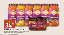 Coop Mega STORT UTVALG PATAK'S, NOK 34.9 tilbud