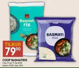 Coop Mega COOP BASMATIRIS, NOK 79.9 tilbud