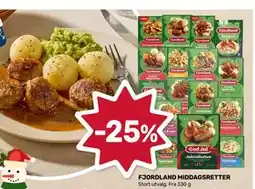 Matkroken FJORDLAND MIDDAGSRETTER tilbud