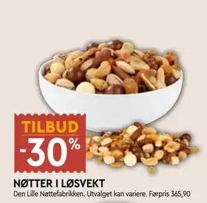 Coop Mega NØTTER I LØSVEKT tilbud