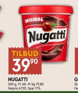 Coop Mega NUGATTI, NOK 39.9 tilbud