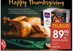 Coop Mega PRIOR HEL KALKUN, NOK 89.9 tilbud