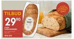 Coop Mega COOP FLERKORNBRØD, NOK 29.9 tilbud