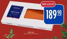 Rema 1000 RØKT LAKS, NOK 189.9 tilbud