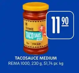 Rema 1000 TACOSAUCE MEDIUM, NOK 11.9 tilbud