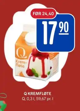 Rema 1000 Q KREMFLØTE, NOK 17.9 tilbud