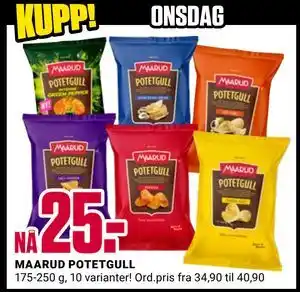 MAARUD POTETGULL, NOK 25