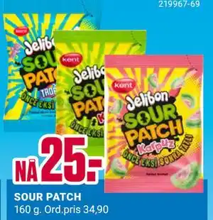 Europris SOUR PATCH, NOK 25 tilbud