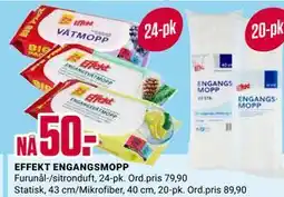 Europris EFFEKT ENGANGSMOPP, NOK 50 tilbud