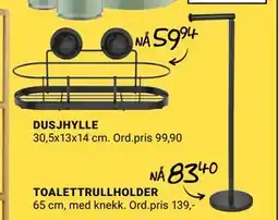 Europris TOALETTRULLHOLDER, NOK 83.4 tilbud