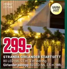 Europris STRANDA GIRLANDER STARTSETT, NOK 299 tilbud