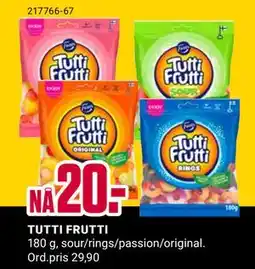 Europris TUTTI FRUTTI, NOK 20 tilbud