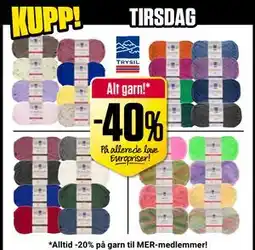 Europris Alt garn! tilbud