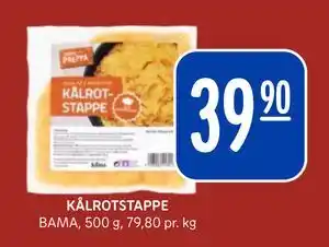 Rema 1000 KÅLROTSTAPPE, NOK 39.9 tilbud